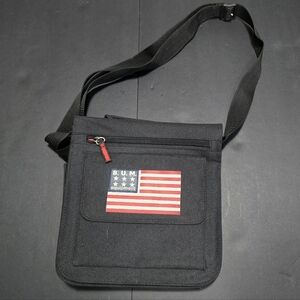 VTG BUM Equipment USA Flag Crossbody Bag 90s Utility Travel Pouch Retro